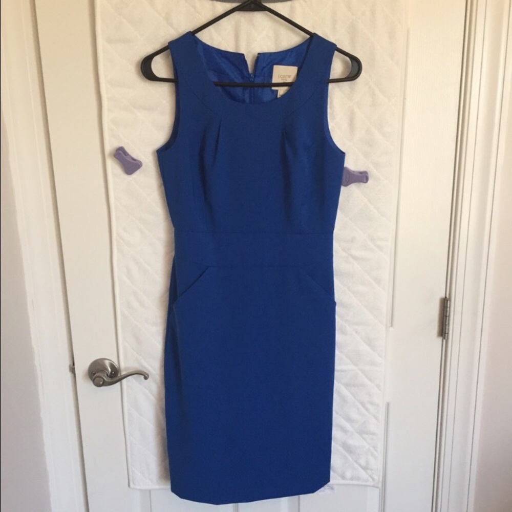 JCrew Sleeveless Dress Royal Blue. Size 0
